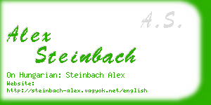 alex steinbach business card